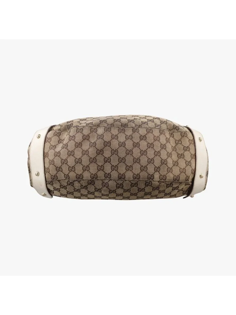 Gucci Pelham Hobo Brown White Canvas Leather